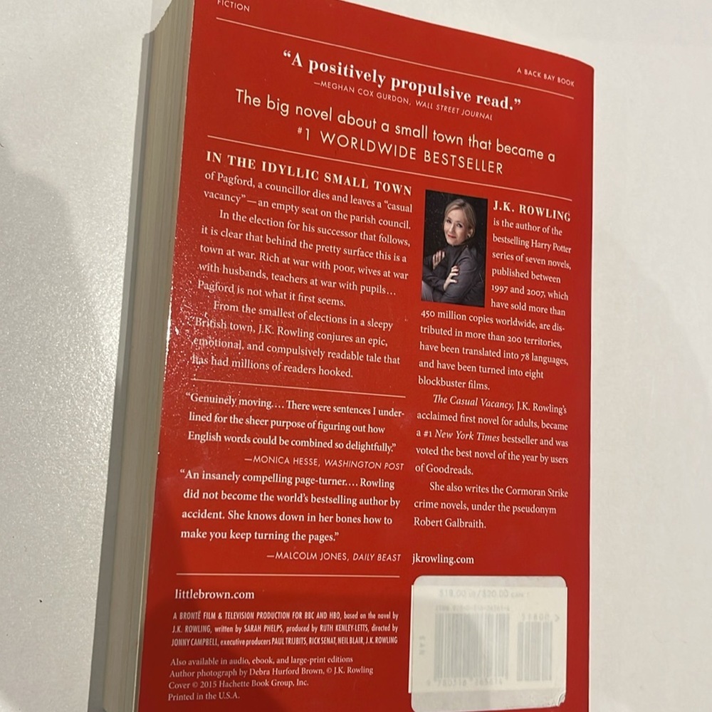 The Casual Vacancy by J.K. Rowling Paperback - Picture 2 of 2